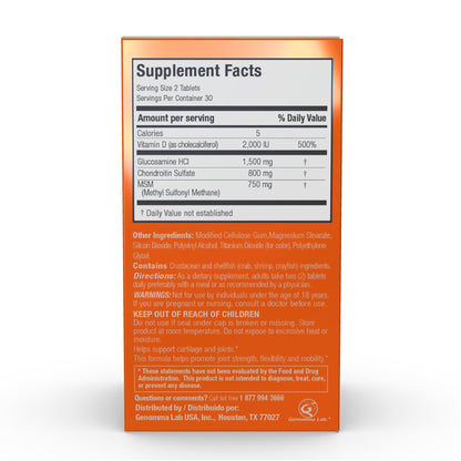 X Ray Dol Triple Action Joint Health Supplement, with 5X Vitamin D, Glucosamine 1500mg - Maple Wellness Supplements