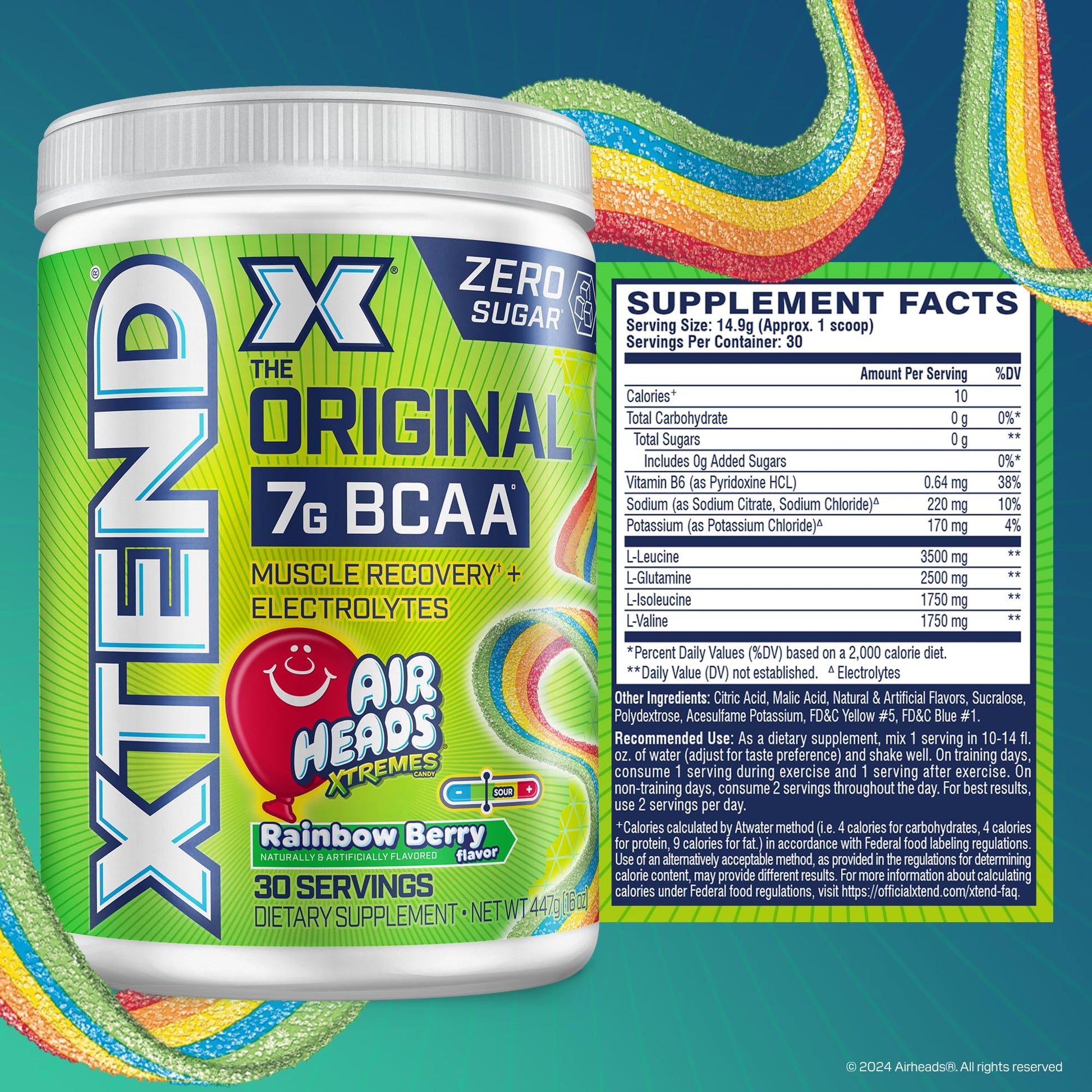 Xtend Original BCAA Powder, 7g BCAAs and 2.5g L-Glutamine for Muscle Recovery, Hydration, and Lean Muscle, Sugar Free Intra and Post Workout Drink, - Maple Wellness Supplements