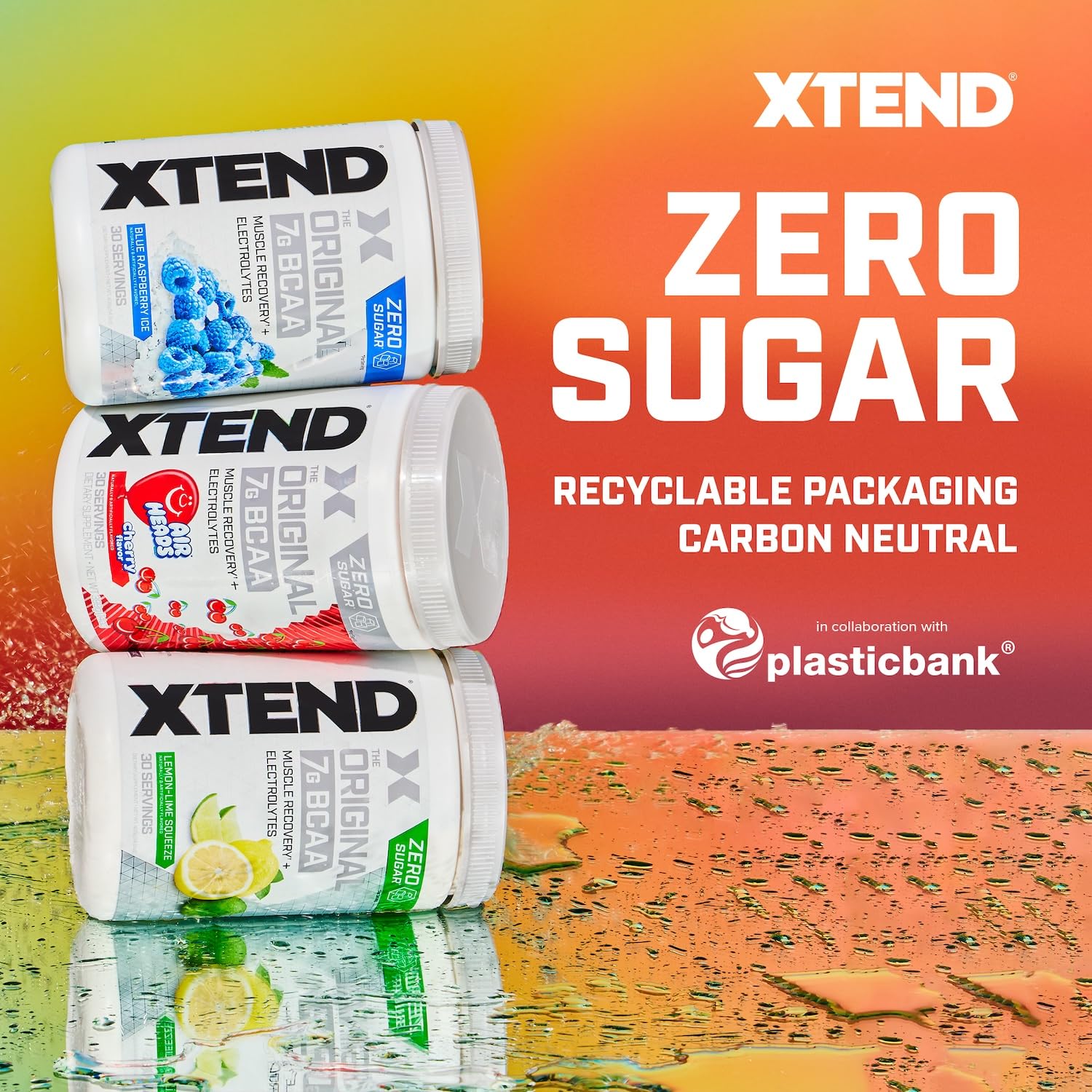 Xtend Original BCAA Powder, 7g BCAAs and 2.5g L-Glutamine for Muscle Recovery Hydration and Lean Muscle, Sugar Free Intra and Post Workout Drink with Electrolytes - Maple Wellness Supplements