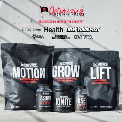 Xwerks Grow 100% New Zealand Grass-Fed Whey Protein - 25g of Pure Isolate Protein - Maple Wellness Supplements
