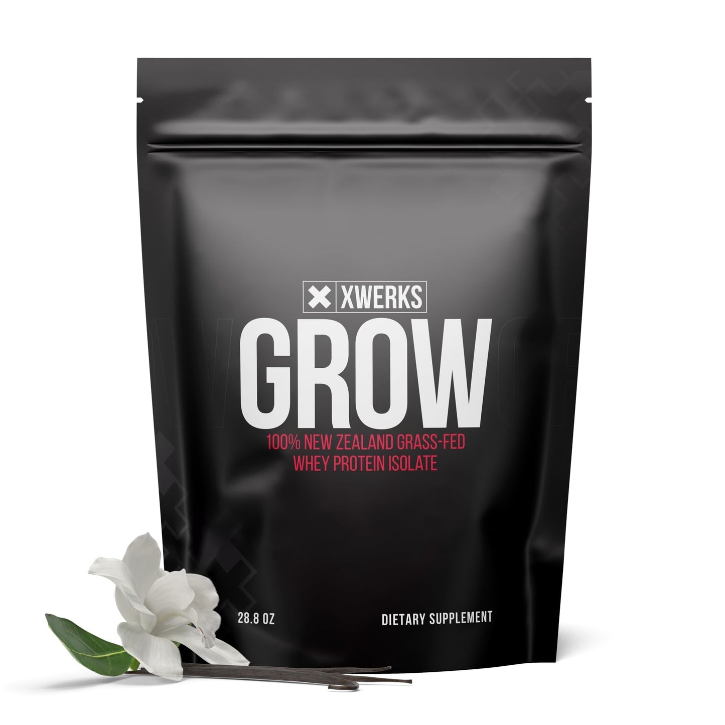 Xwerks Grow 100% New Zealand Grass-Fed Whey Protein - 25g of Pure Isolate Protein - Maple Wellness Supplements