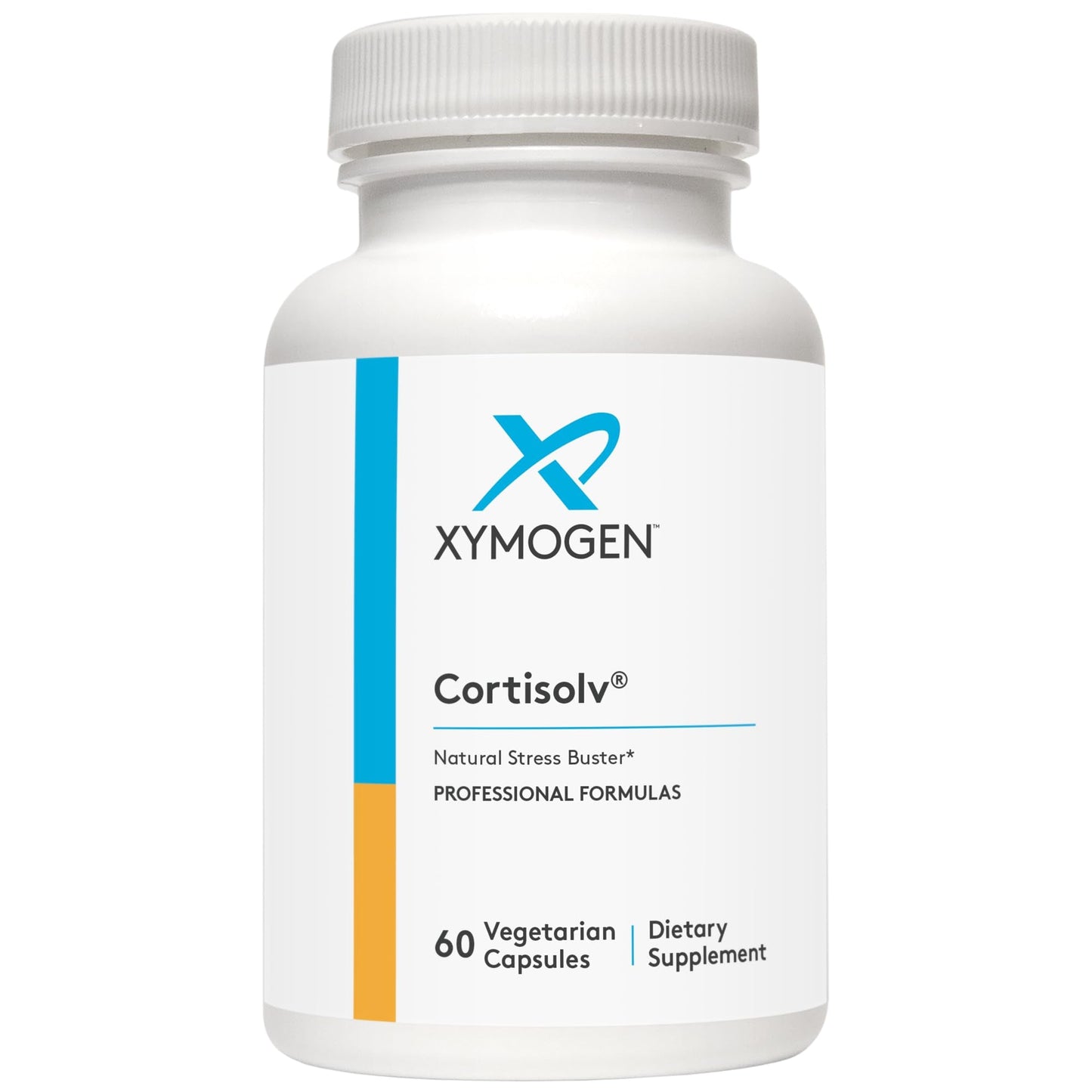 XYMOGEN Cortisolv Cortisol Supplement - Ashwagandha Supplement with L Theanine to Support Healthy Cortisol Levels, Energy, Relaxation and Mental Clarity (60 Capsules) - Maple Wellness Supplements