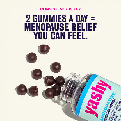 Yashy Gummies for Menopause | Hormone-Free Supplements for Women | Clinically Backed | 30 Servings | Helps Alleviate Hot Flashes, Night Sweats, & Mood Swings | Supports Libido | BlackBerry Flavor - Maple Wellness Supplements