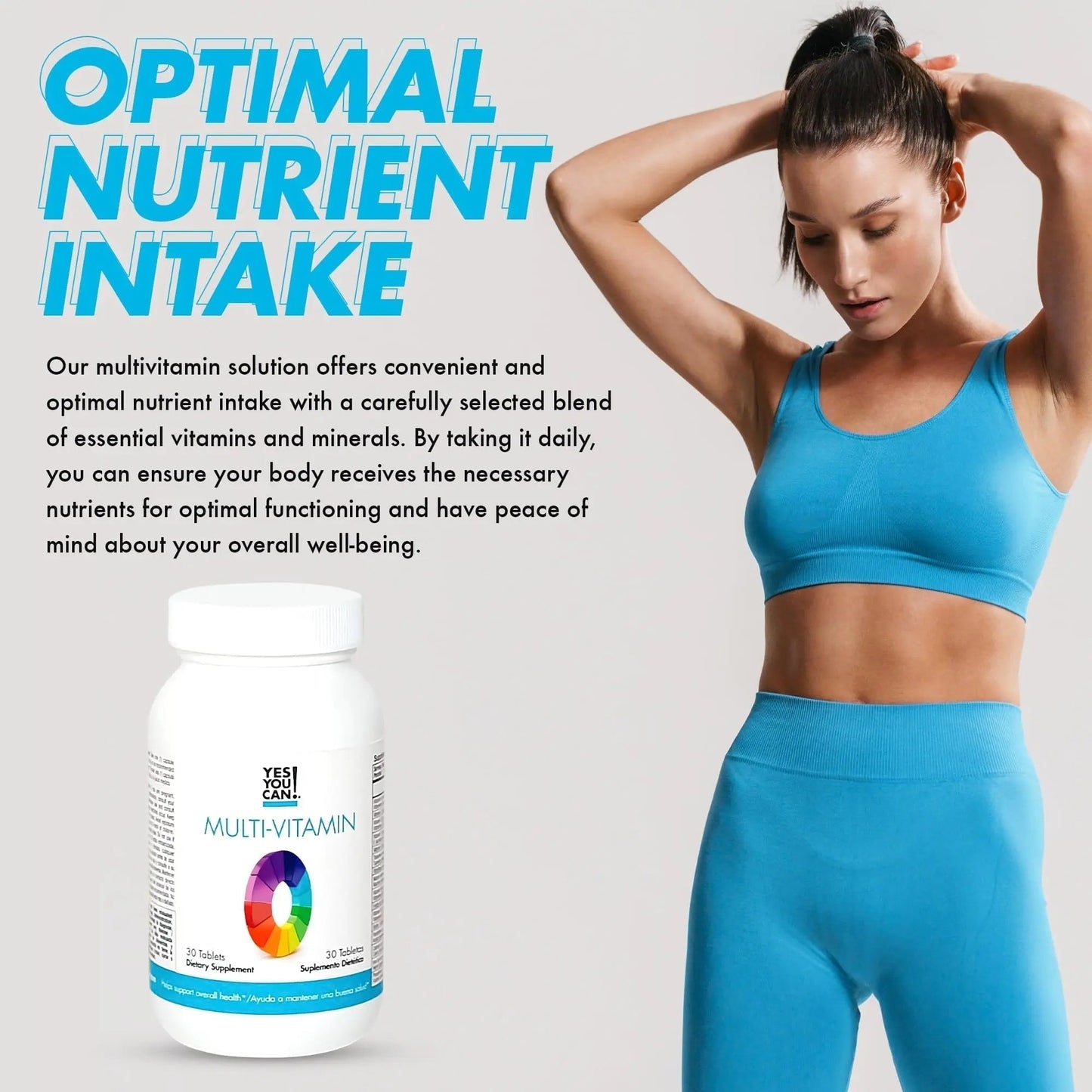 Yes You Can! Daily Multivitamins for Men and Women - Helps Assist Overall Health & Well-Being, Contains Antioxidants - Maple Wellness Supplements