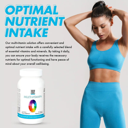 Yes You Can! Daily Multivitamins for Men and Women - Helps Assist Overall Health & Well-Being, Contains Antioxidants - Maple Wellness Supplements