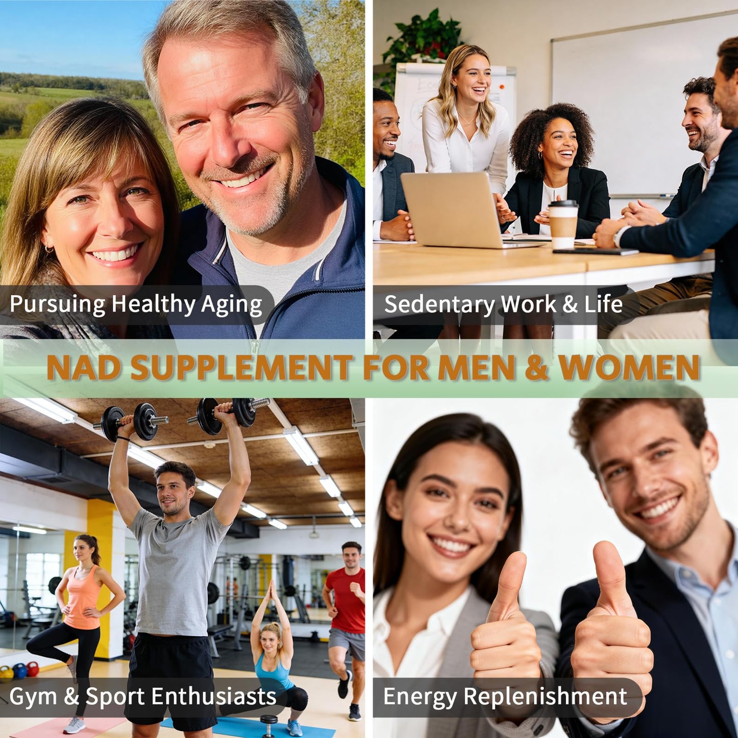 YMINGKJ NAD+ Supplement with Resveratrol 1200mg – Nicotinamide Adenine Dinucleotide & Trans-Resveratrol 50mg, Anti-Aging Cellular Energy & Metabolism Support, 60 Vegetarian Capsules (30 Servings) - Maple Wellness Supplements