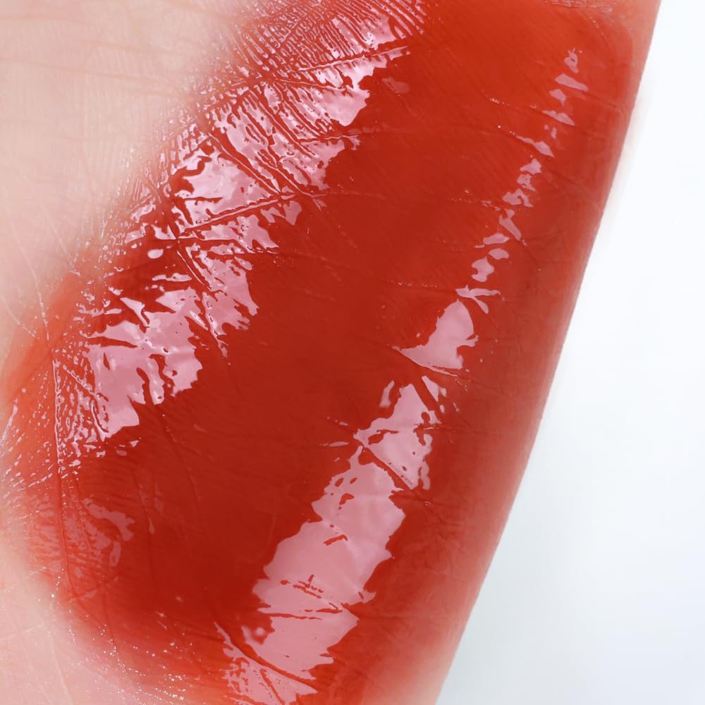 YNM Heart Jelling Tint, PEPPER JELLING, Silicone Lip Brush Included, K-Beauty, Non-Sticky, Moisturizing, Smudge-Proof, Korean Lip Tint, Long-Lasting, Vivid Color, 0.09 oz - Maple Wellness Supplements