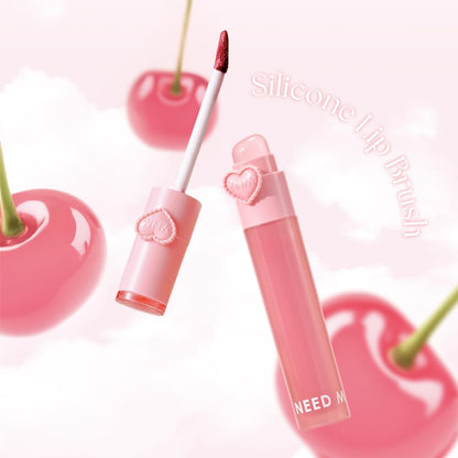 YNM Heart Jelling Tint, PEPPER JELLING, Silicone Lip Brush Included, K-Beauty, Non-Sticky, Moisturizing, Smudge-Proof, Korean Lip Tint, Long-Lasting, Vivid Color, 0.09 oz - Maple Wellness Supplements