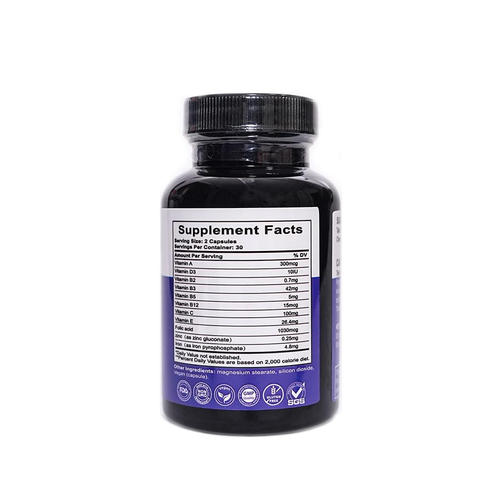 Yogivita Men’s Multivitamin – Complete Wellness, Energy & Immunity Support – Vegan, Gluten-Free, 60 Capsules - Maple Wellness Supplements