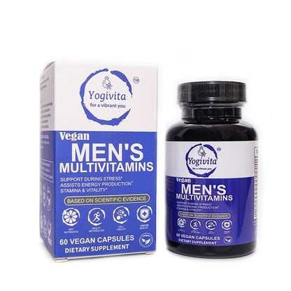 Yogivita Men’s Multivitamin – Complete Wellness, Energy & Immunity Support – Vegan, Gluten-Free, 60 Capsules - Maple Wellness Supplements