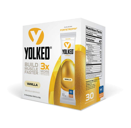 YOLKED - NSF-Certified Muscle Building Supplement - Help Increase Lean Muscle, Reduce Muscle Loss, and Improve Recovery with Fortetropin, 30 Servings - Maple Wellness Supplements