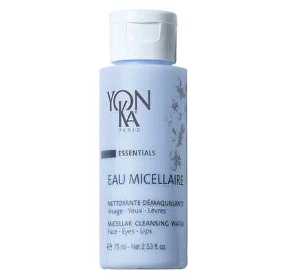 Yonka Eau Micellaire Travel Size | Micellar Water and Cleansing Makeup Remover | Gentle Face Wash with Rose and Chamomile to Remove Impurities and Hydrate | Paraben-Free | 2.53 fl oz - Maple Wellness Supplements