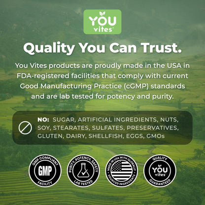 You Vites Threonix Triple Magnesium Complex - Magtein L-Threonate, Bisglycinate Chelate TRAACS & ATA Mg - Brain, Sleep, Mood & Focus Support - High Absorption, Gentle on Stomach - 120 Capsules - Maple Wellness Supplements