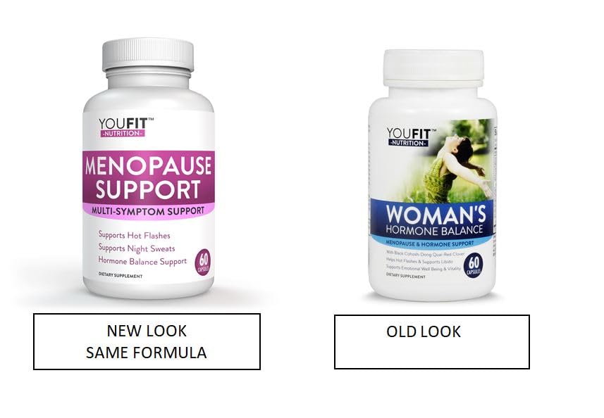 YouFit Nutrition Menopause Relief Capsules for Women - Natural Menopause Supplements for Women - Complete Day and Night Menopause Support - Reduces Hot Flashes, Stress, Night Sweats - 30 Servings - Maple Wellness Supplements
