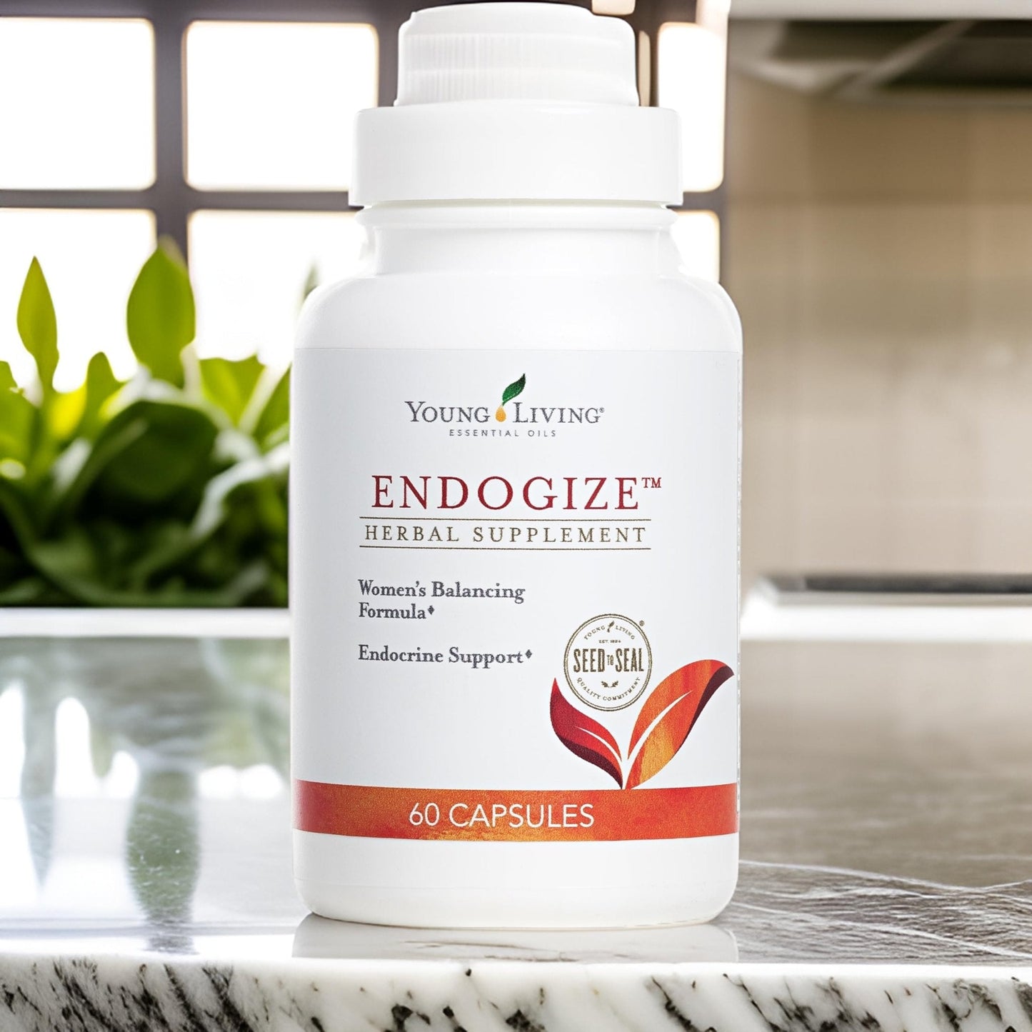 Young Living - EndoGize 60 Capsules | Hormonal Health & Endocrine System Support with Essential Oils | Daily Herbal Supplement for Women's Wellness & Balancing Formula - Maple Wellness Supplements