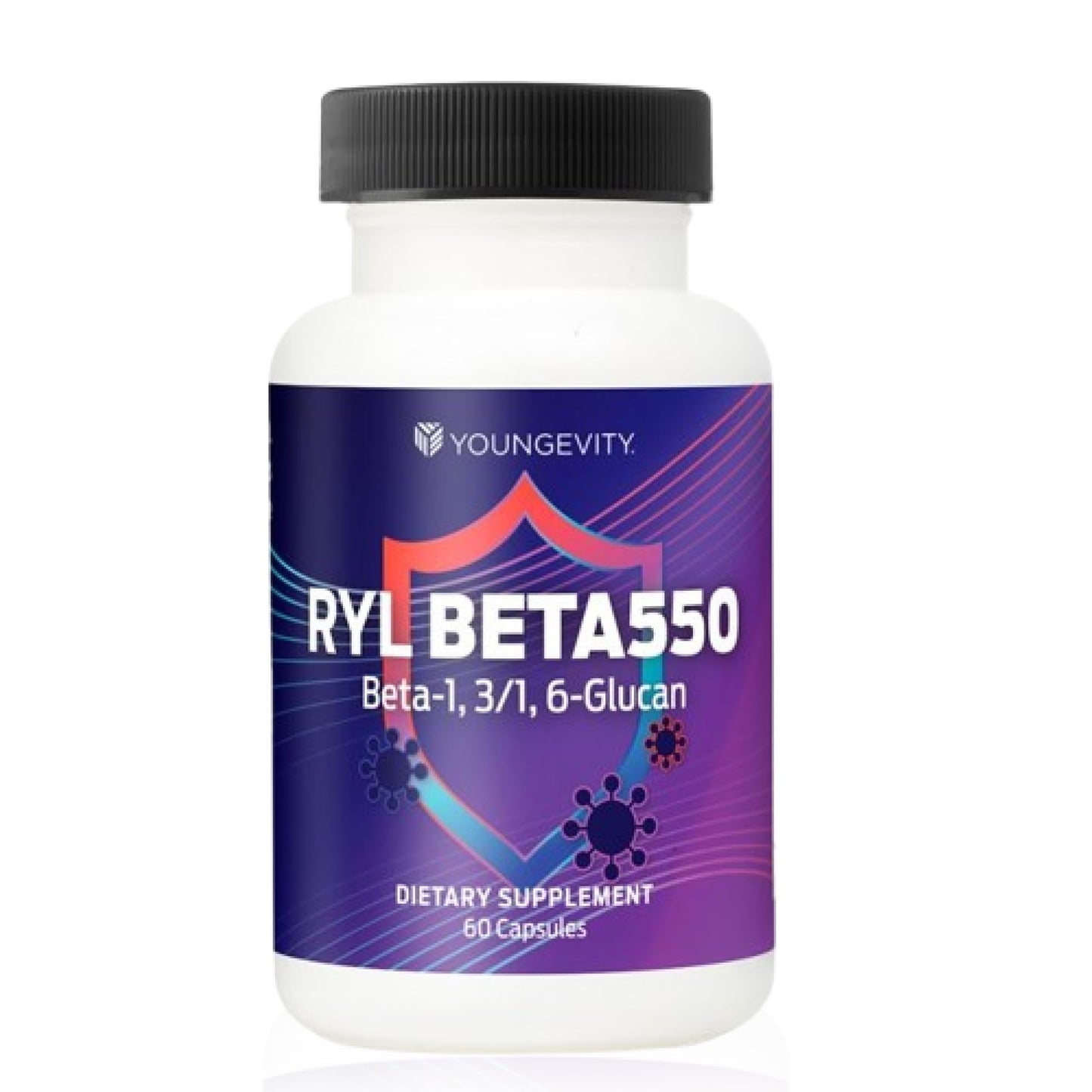 Youngevity RYL Beta550 Beta 1, 3-D Glucan Immune Support - 60 Capsules (Pack of 1) - Maple Wellness Supplements