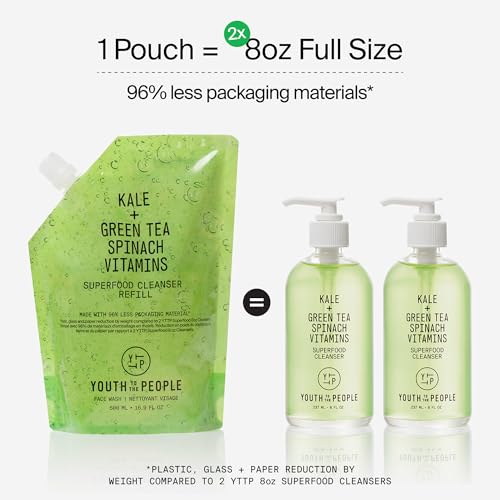 Youth To The People Superfood Facial Cleanser Full Size - Kale + Green Tea Daily Face Wash - Maple Wellness Supplements