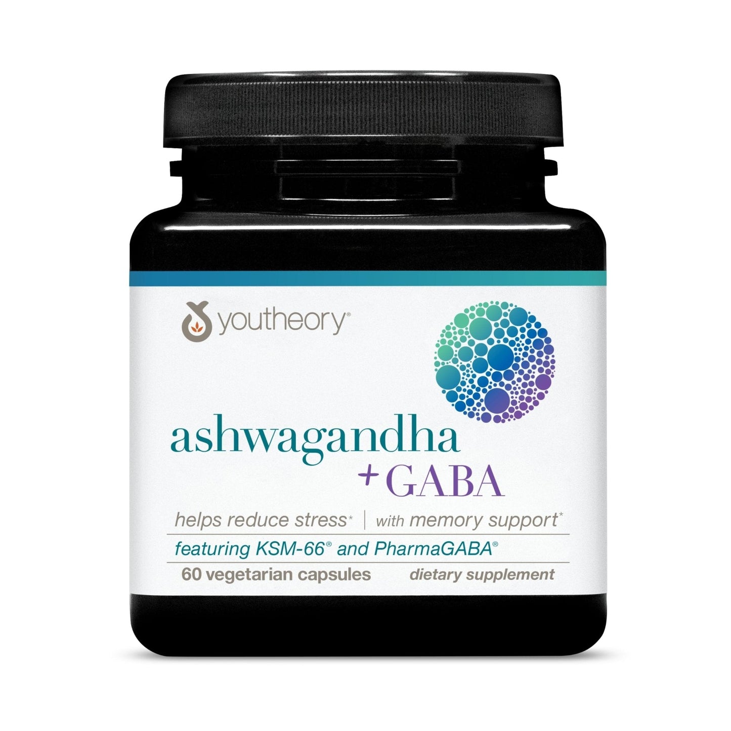 Youtheory Ashwagandha + GABA - Adaptogenic Blend with Organic KSM-66 & Ginger - Aids Stress Relief & Mood* - Supports Energy Levels - Maple Wellness Supplements