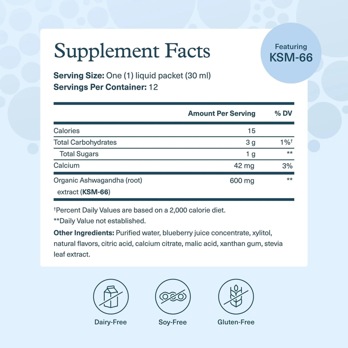 Youtheory Ashwagandha Liquid - with Organic KSM-66 Ashwagandha - Herbal Blend to Support Stress Relief & Energy Levels* - Helps Support Mood* - 1 oz Single Serve Packet, Pack of 12 - Maple Wellness Supplements