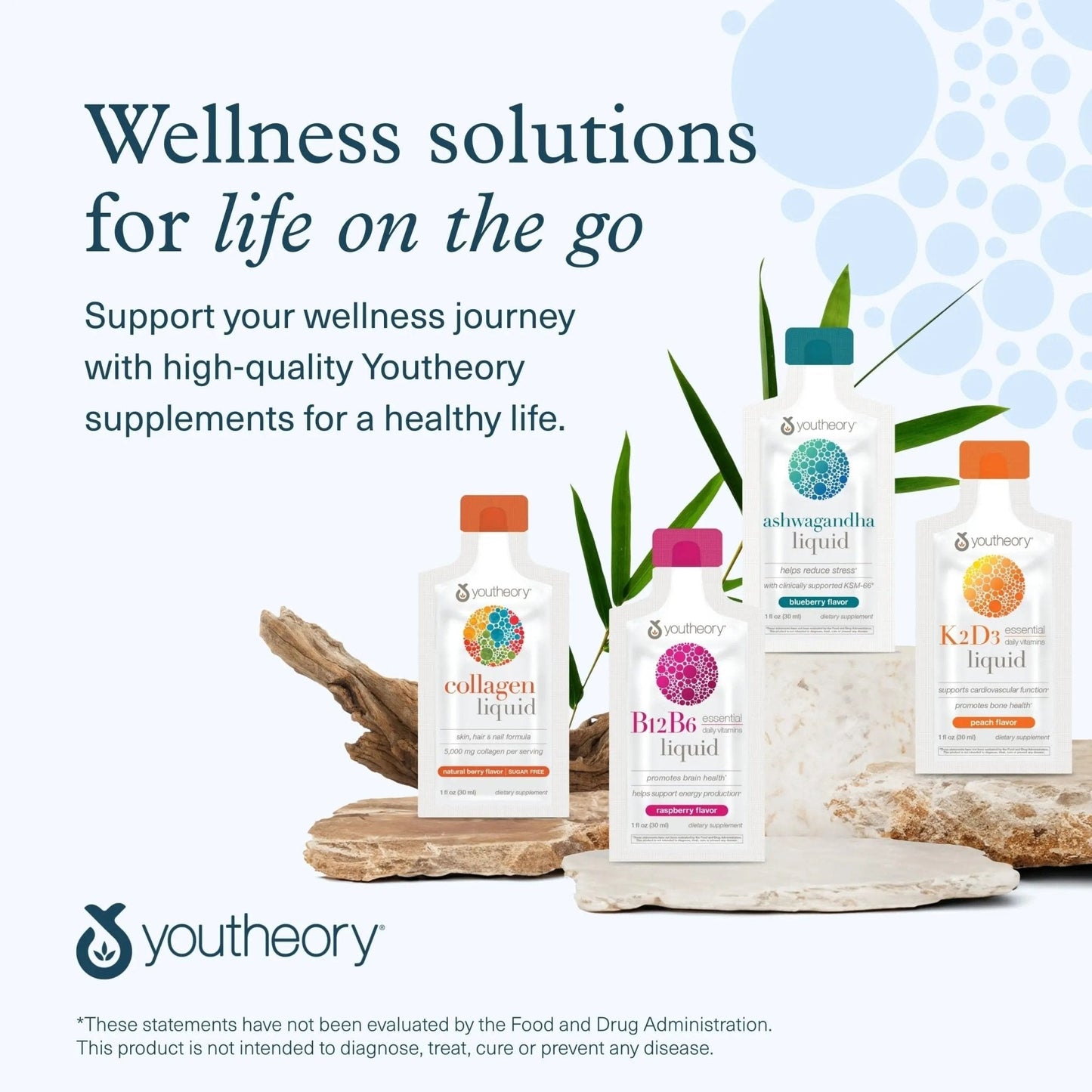 Youtheory Ashwagandha Liquid - with Organic KSM-66 Ashwagandha - Herbal Blend to Support Stress Relief & Energy Levels* - Helps Support Mood* - 1 oz Single Serve Packet, Pack of 12 - Maple Wellness Supplements