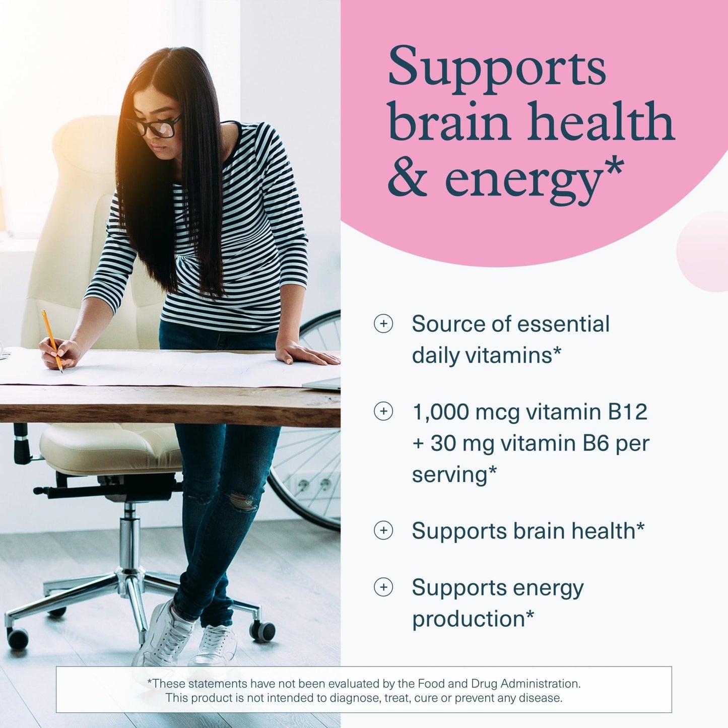 Youtheory B12B6 - Vitamin B12 & B6 - Supports Mood, Nervous System & Metabolism* - Aids Memory & Stress Management* - Maple Wellness Supplements