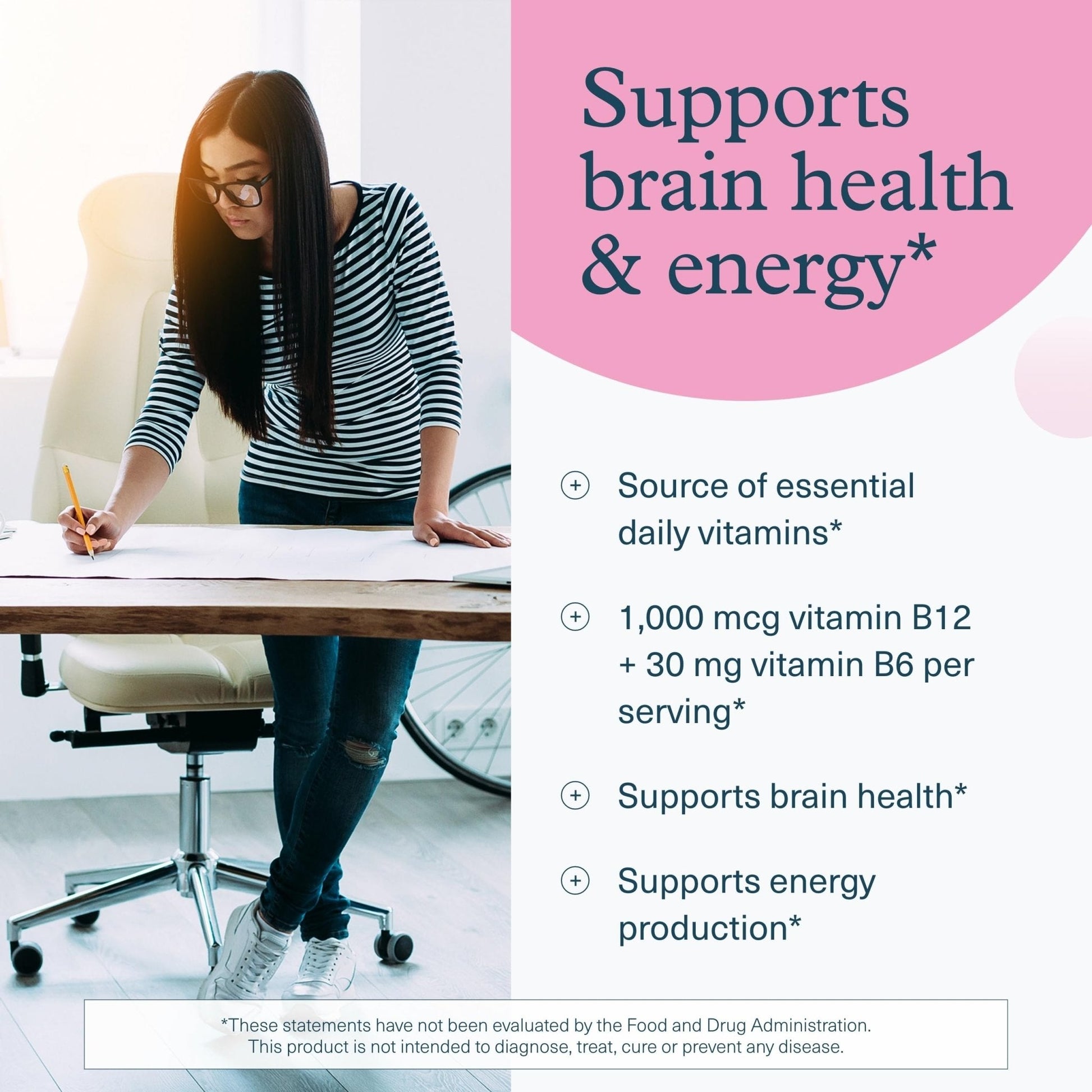 Youtheory B12B6 - Vitamin B12 & B6 - Supports Mood, Nervous System & Metabolism* - Aids Memory & Stress Management* - Maple Wellness Supplements