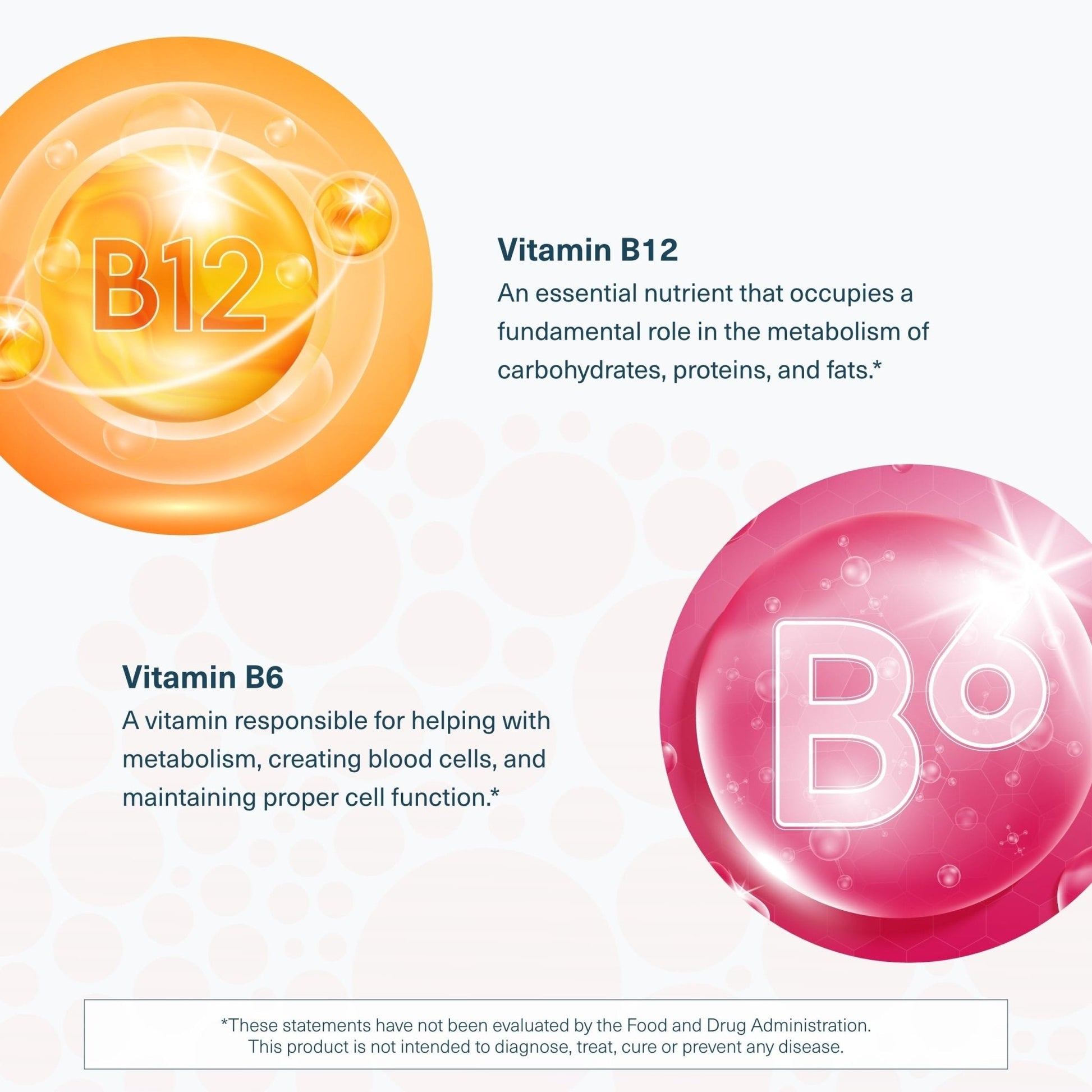 Youtheory B12B6 - Vitamin B12 & B6 - Supports Mood, Nervous System & Metabolism* - Aids Memory & Stress Management* - Maple Wellness Supplements