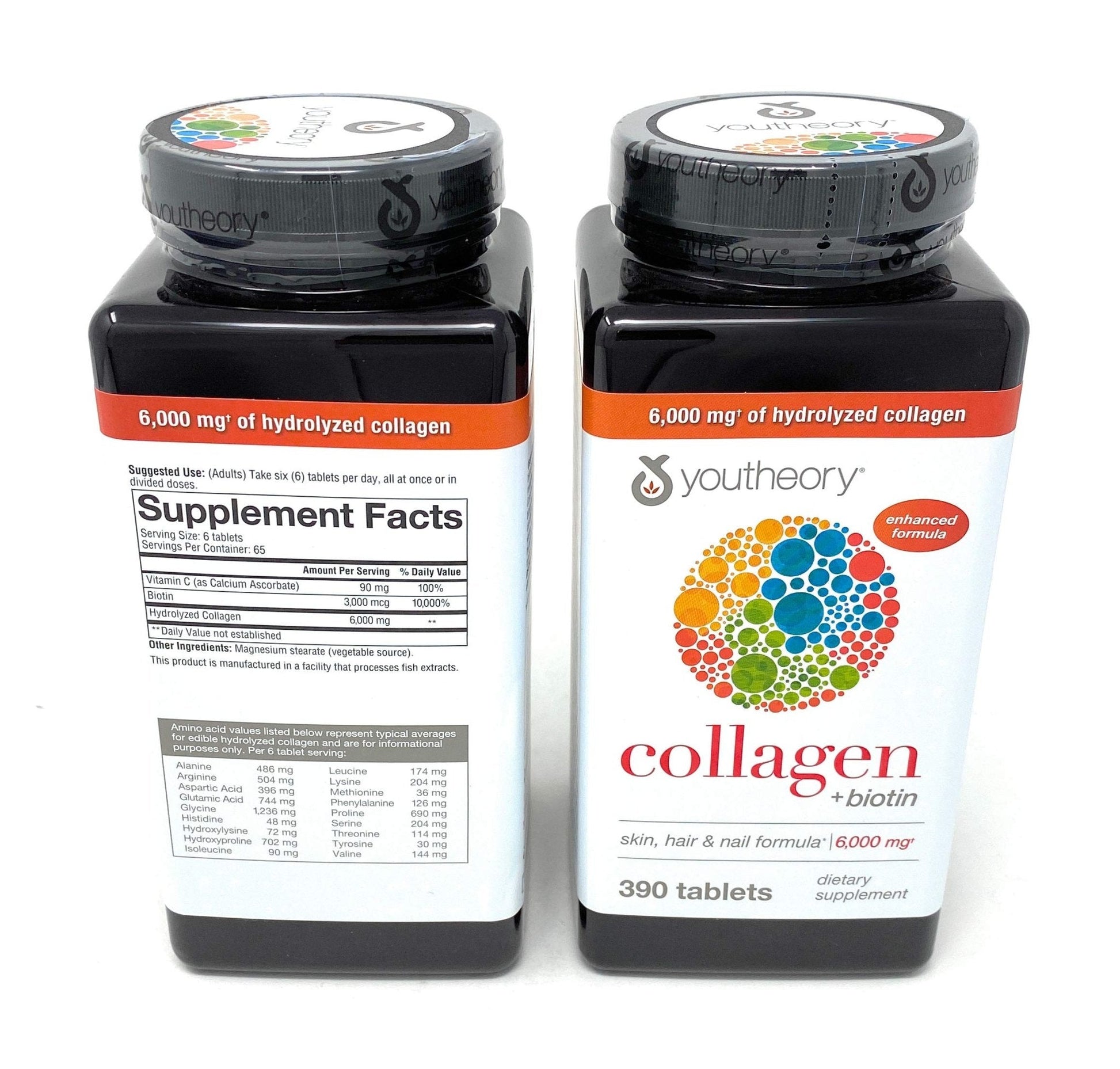 Youtheory Collagen Advanced Formula Tablets - 390 ct (2-Pack for 780 Ct) - Maple Wellness Supplements