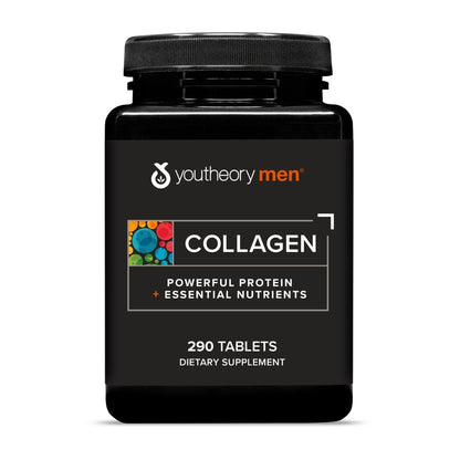 Youtheory Men’s Collagen - 5,000 mg Hydrolyzed Collagen Peptides - with Amino Acids, Vitamin C, & Natural Ingredients - Supports Joint, Muscle, Hair & Nail Health - Maple Wellness Supplements