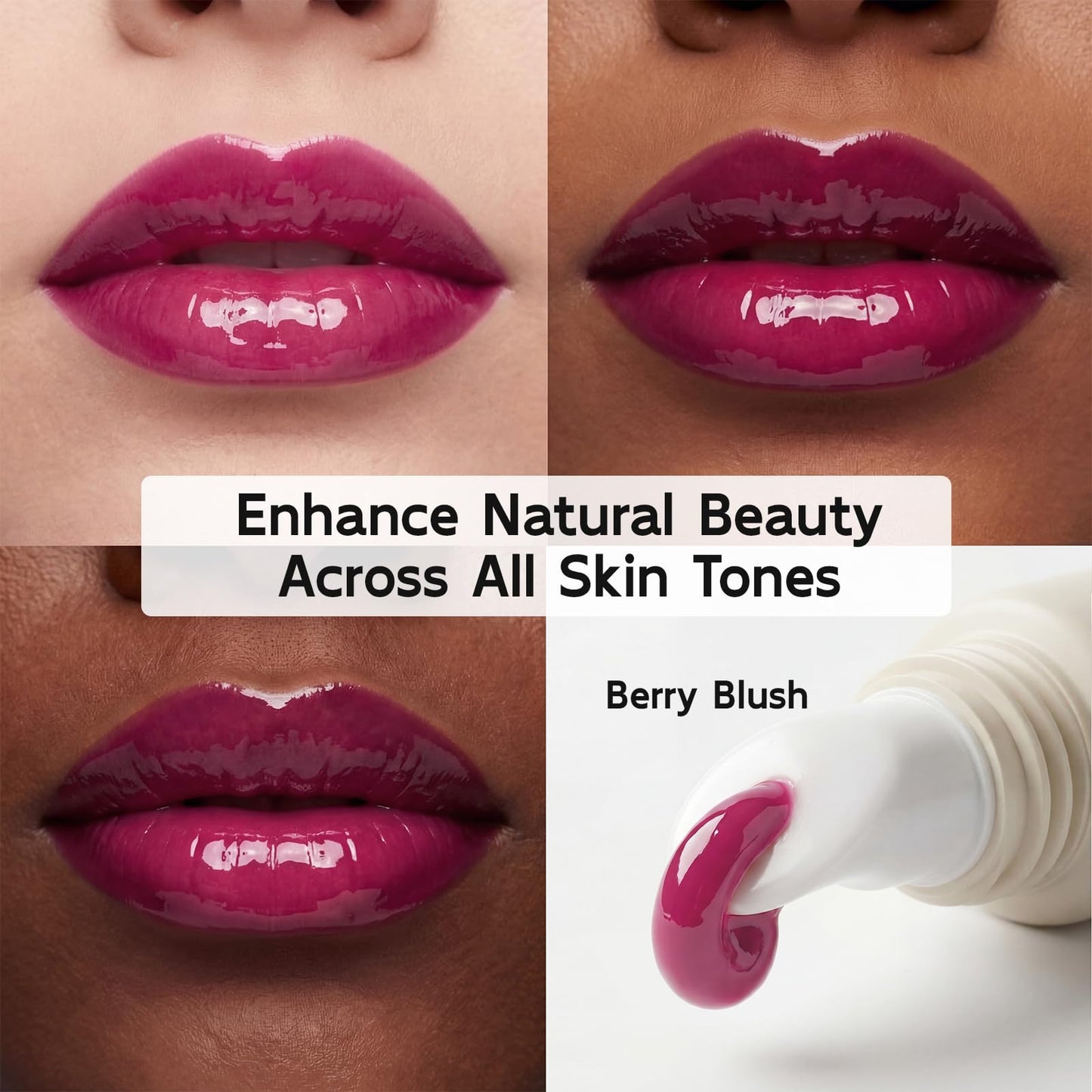 YouthVibe 5% Volufiline Lip Plumper, Nourishing & Anti Aging Over Time with Squalane, Shea Butter, Collagen, Peptide & PDRN - No Burning, No Tingling for Gentle Daily Plumping - Maple Wellness Supplements