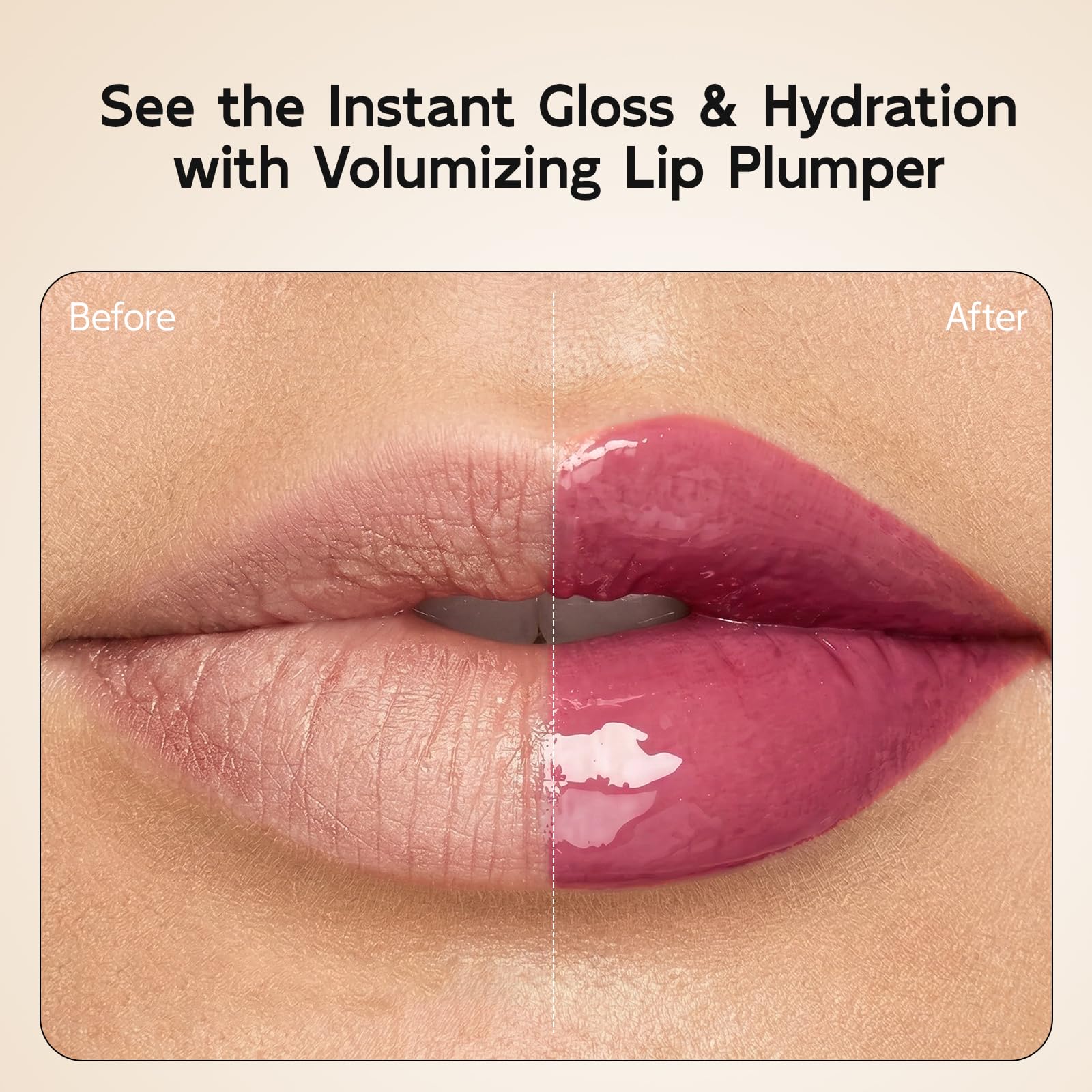 YouthVibe 5% Volufiline Lip Plumper, Nourishing & Anti Aging Over Time with Squalane, Shea Butter, Collagen, Peptide & PDRN - No Burning, No Tingling for Gentle Daily Plumping - Maple Wellness Supplements