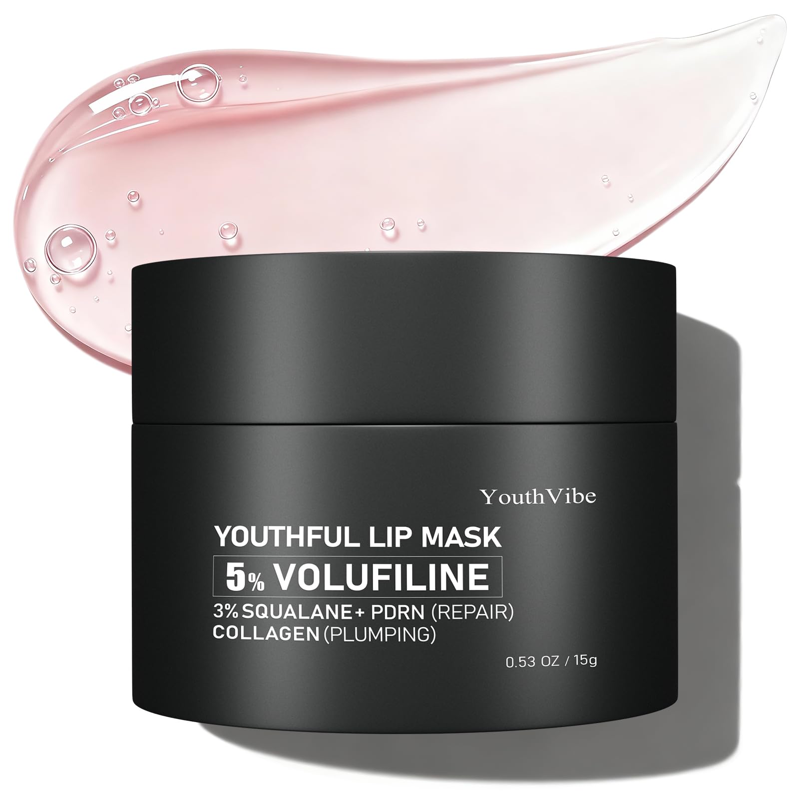 YouthVibe Lip Mask Overnight Moisturizing - Nourish & Hydrate, Antioxidants, 5% Volufiline - Maple Wellness Supplements