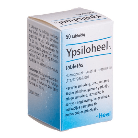 Ypsiloheel N Homeopathic Tablets, N50, nervous disorders, sleeping issues - Maple Wellness Supplements