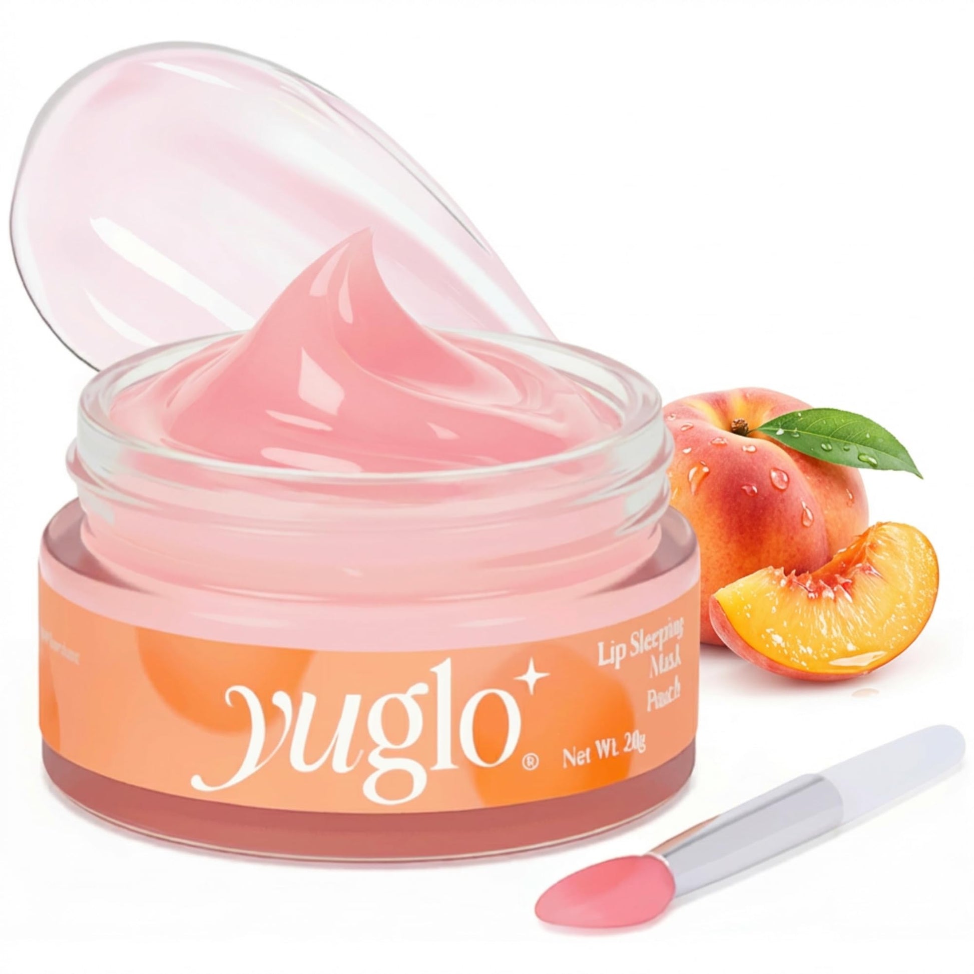 YUGLO Lip Sleeping Mask | Peach Flavor | Hydrating & Soothing Lip Treatment for  Dry, Chapped Lips - Maple Wellness Supplements