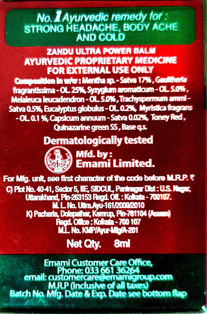 Zandu Zandu Balm Ultra Power X 2 - Maple Wellness Supplements
