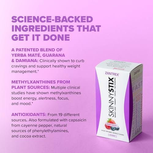 Zantrex SkinnyStix Energy Powder – Increase Energy, Heighten Focus, Boost Mood - Maple Wellness Supplements