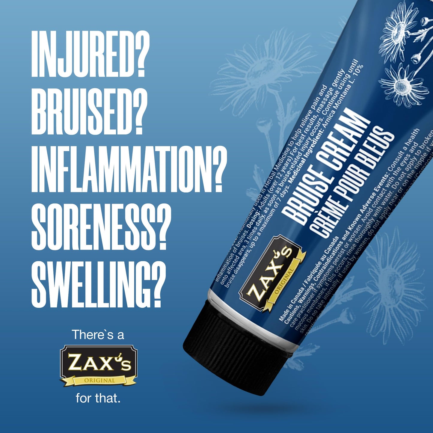 ZAX'S ORIGINAL Bruise Cream - Arnica and Witch Hazel Blend, Gentle on Skin, Plant-Based Ingredients for Skin Care - 28g - Maple Wellness Supplements