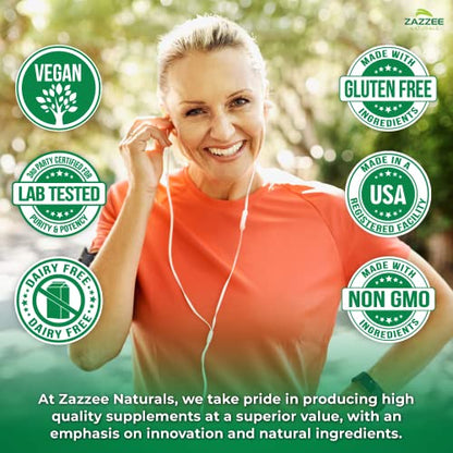 Zazzee Extra Strength Ojibwa Tea 500 mg, 180 Vegan Capsules, Rene Caisse's Original - Maple Wellness Supplements