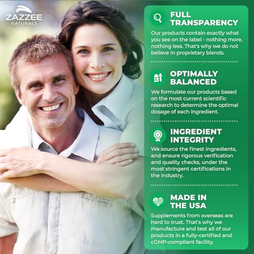 Zazzee High Strength Grape Seed 50:1 Extract, 20,000 mg Strength, 180 Vegan Capsules - Maple Wellness Supplements
