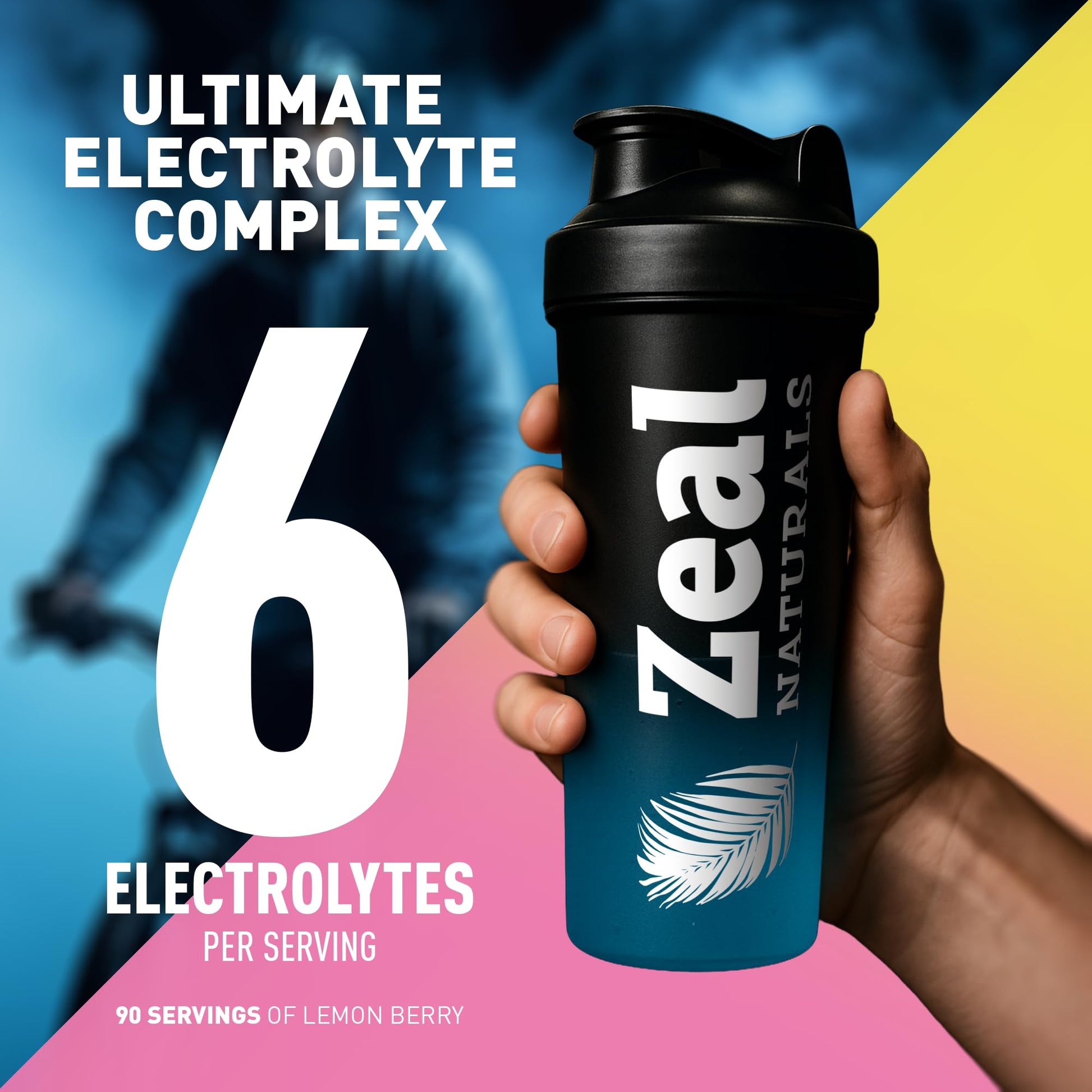 Zeal Electrolyte Powder - 90 Servings | Keto Electrolytes Powder | Zero Sugar, BCAAs, B-Vitamins | Potassium, Zinc, Magnesium - Maple Wellness Supplements