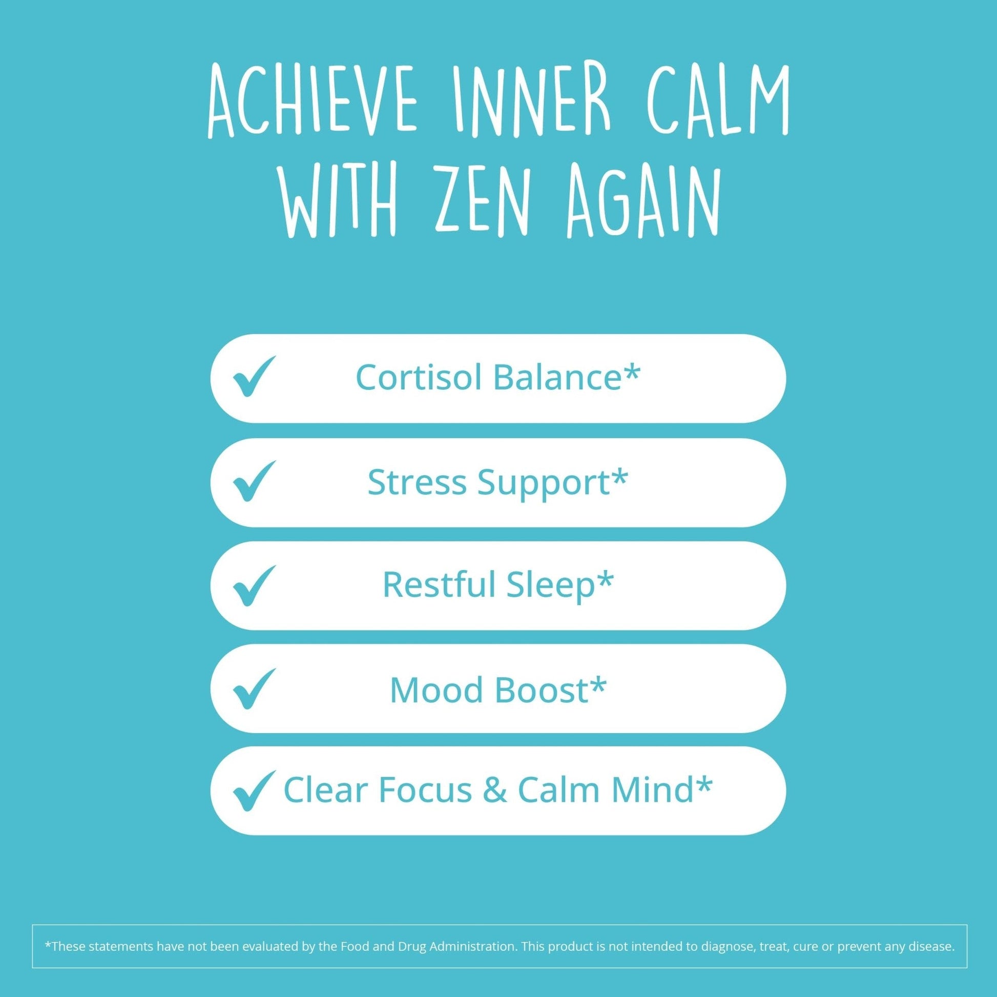 Zen Again Cortisol Manager with Ashwagandha KSM-66® | Cortisol Supplements for Women | 11-in-1 Complex | Natural Stress Support Supplement with L-Theanine, Rhodiola & Magnesium | Vegan, 60 Ct - Maple Wellness Supplements