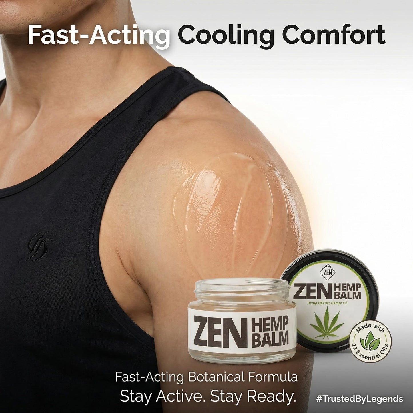 ZEN Hemp Balm 3 Pack – Fast-Acting Pain Relief for Muscles & Joints – Plant-Based Topical – 0.7 oz Each - Maple Wellness Supplements