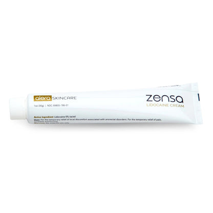 Zensa Numbing Cream 5% Lidocaine – Maximum Strength Topical Anesthetic with Vitamin E for Pain Relief from Hemorrhoids – Vegan, Cruelty-Free, Water-Based, Physiologic pH for Sensitive Skin – 30g - Maple Wellness Supplements