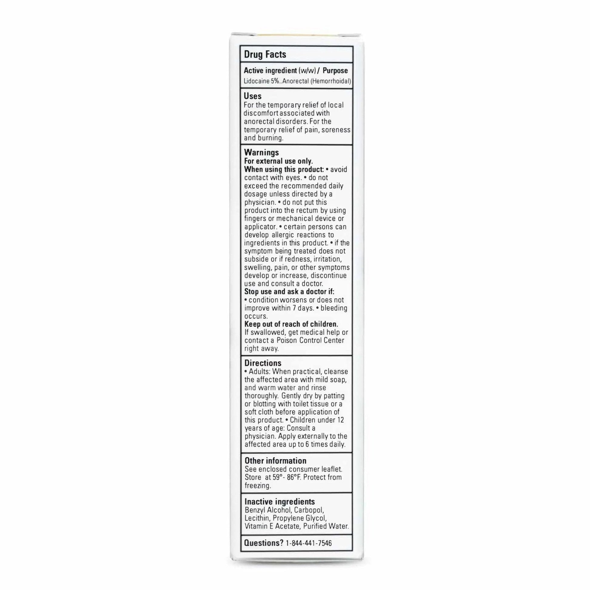 Zensa Numbing Cream 5% Lidocaine – Maximum Strength Topical Anesthetic with Vitamin E for Pain Relief from Hemorrhoids – Vegan, Cruelty-Free, Water-Based, Physiologic pH for Sensitive Skin – 30g - Maple Wellness Supplements