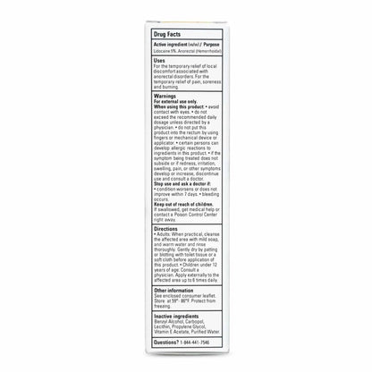 Zensa Numbing Cream 5% Lidocaine – Maximum Strength Topical Anesthetic with Vitamin E for Pain Relief from Hemorrhoids – Vegan, Cruelty-Free, Water-Based, Physiologic pH for Sensitive Skin – 30g - Maple Wellness Supplements