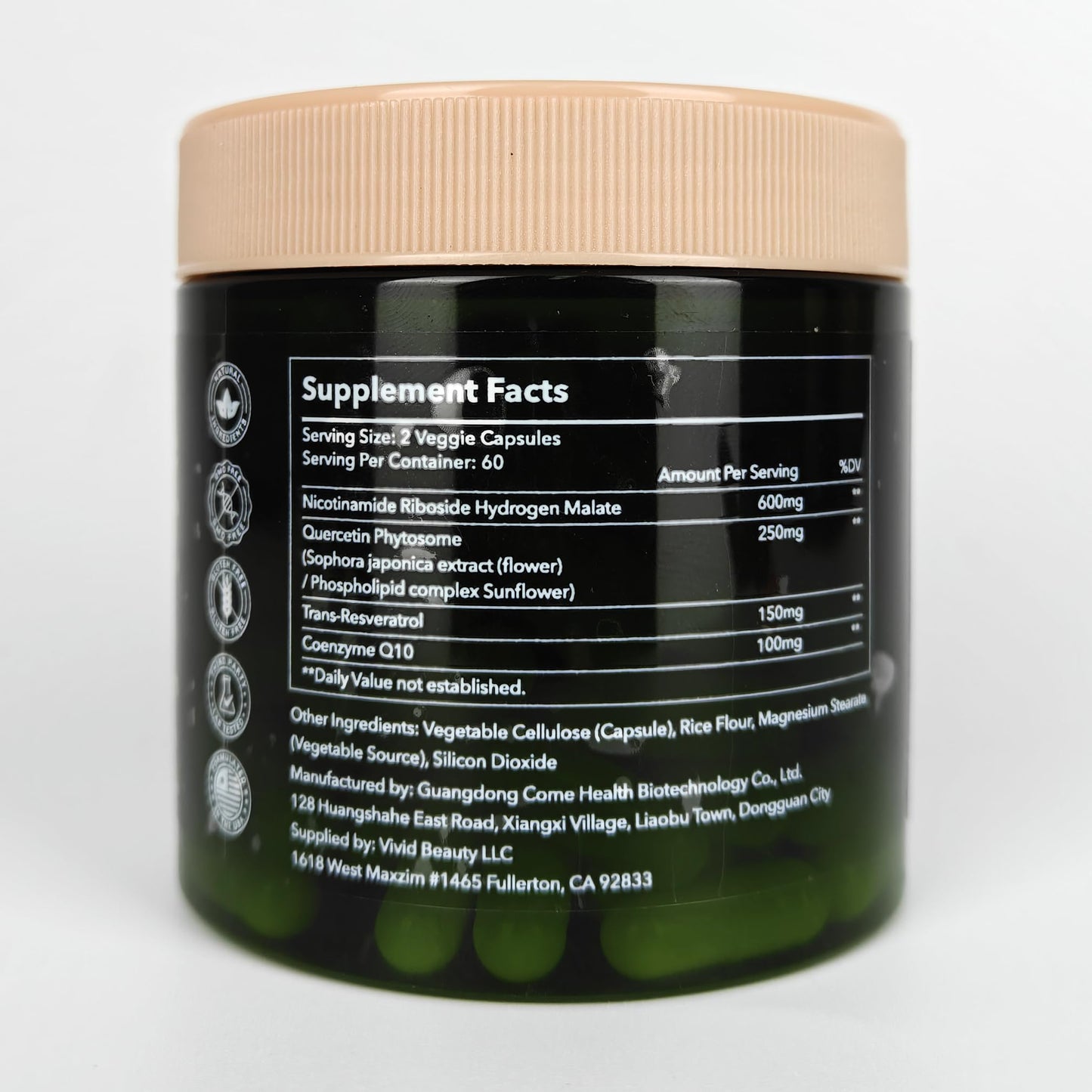 ZenUP NAD+ Supplement | 1100mg Liposomal Nicotinamide Riboside with Resveratrol & Quercetin | Anti-Aging, Cellular Energy, Mental Focus | 120 Caps - Maple Wellness Supplements