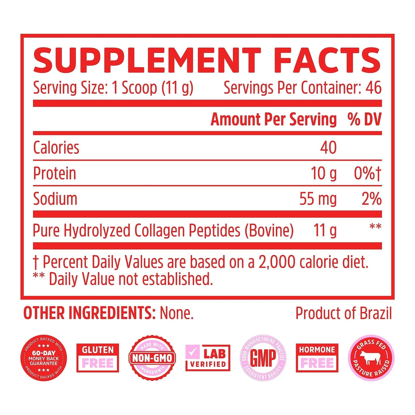 Zhou Collagen Peptides Hydrolyzed Protein Powder – Grass Fed, Pasture Raised, Unflavored - Maple Wellness Supplements