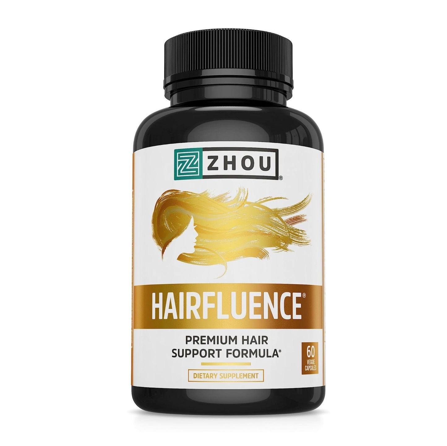 Zhou Hairfluence, Hair Growth Supplement with Biotin 5000mcg, Collagen, Keratin, - Maple Wellness Supplements