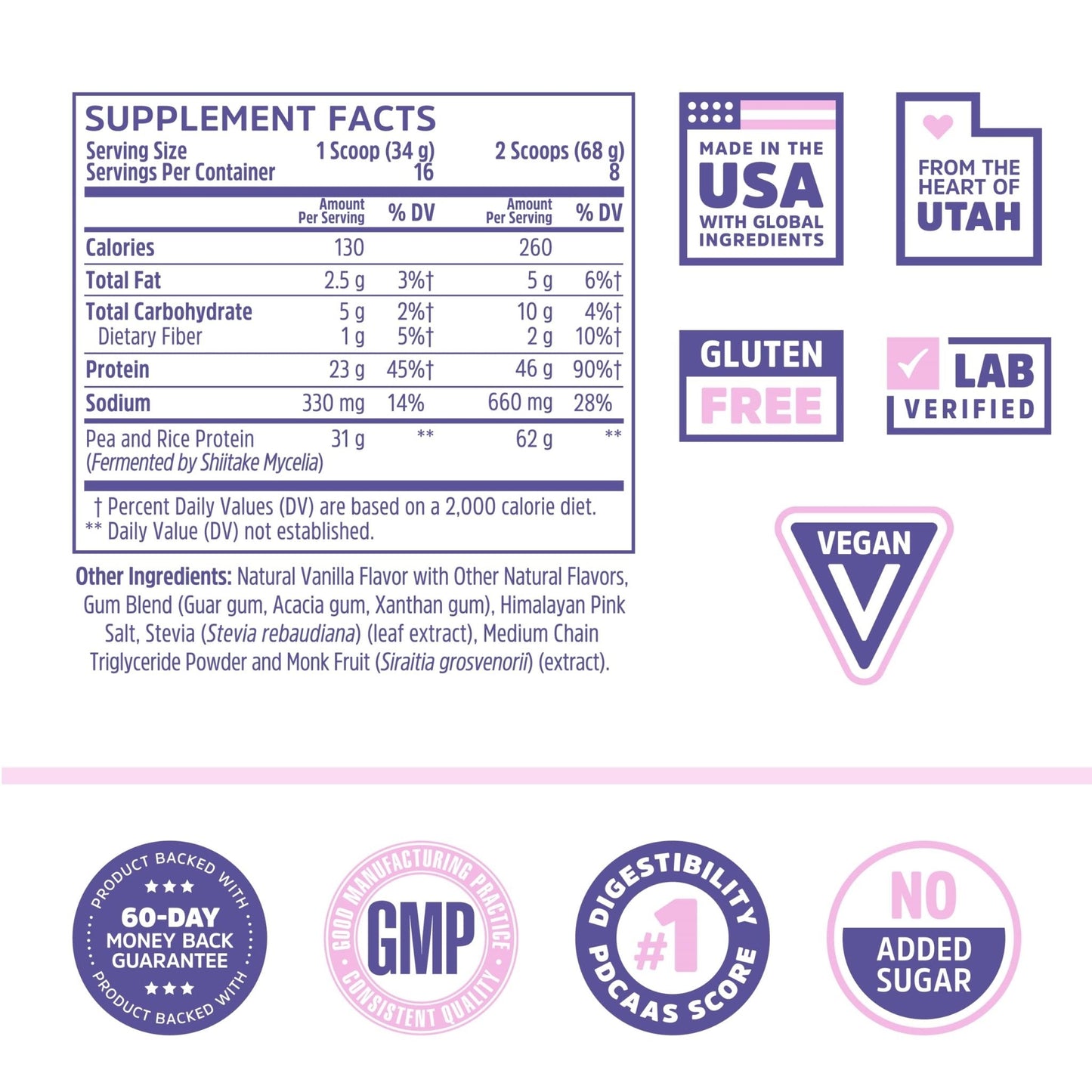 Zhou Nutrition Plant Based Vegan Protein Powder, Best Absorption Digest Score, Complete - Maple Wellness Supplements