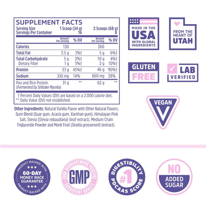 Zhou Nutrition Plant Based Vegan Protein Powder, Best Absorption Digest Score, Complete - Maple Wellness Supplements